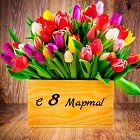 Цветочное поздравление с 8 Марта!