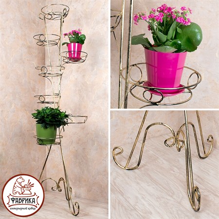 Кованая стойка для цветов 19-117