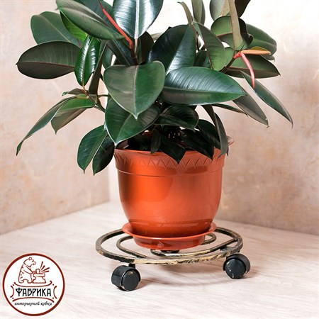 Подставка для цветов на колесах 12-003