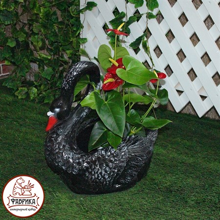 Лебедь средний (кашпо) F07039-B - фото 21550