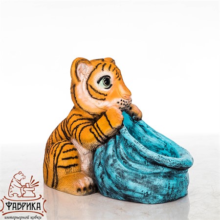Кашпо Тигренок с мешком U08991 - фото 23404