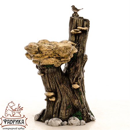 Фонтан Грибы на дереве из стеклопластика U08985