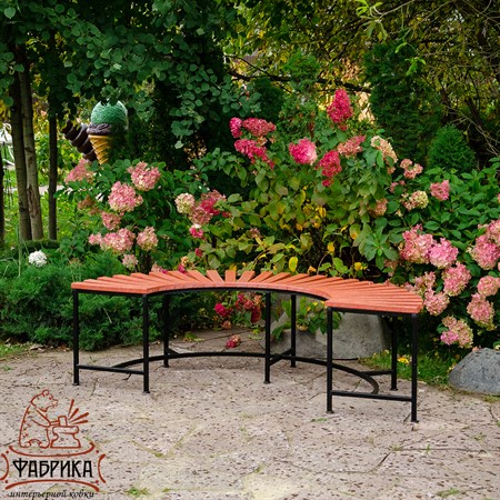 Скамейка полукруглая кованая 891-056