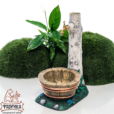 Умывальник берёзка из полистоуна