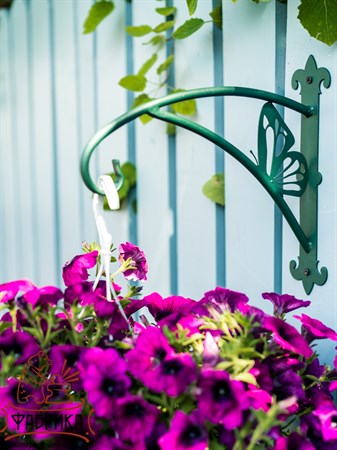 Кронштейн для цветов настенный Бабочка 201-035Gr - фото 28238