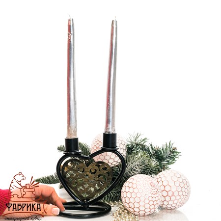 подсвечник металлический декоративный