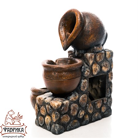 Декоративный фонтан для дачи кувшины U09202 стеклопластик h 50 см - фото 31367
