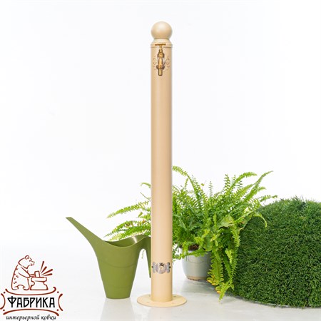 Умывальник садовый с латунным краном 55-113, высота 98 см - фото 31591