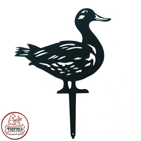 металлическая утка лоя огорода