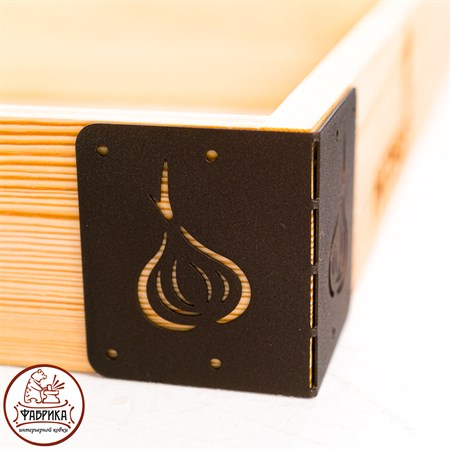 угловой кронштейн для высоких грядок