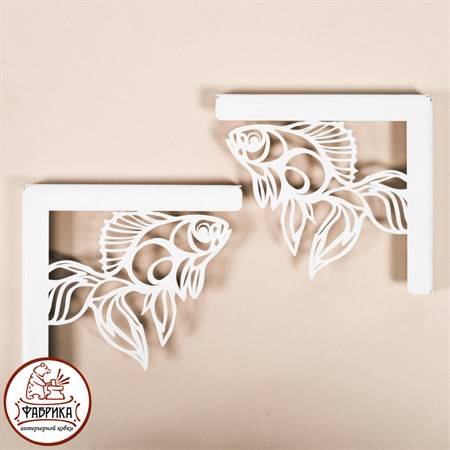 настенные кронштейны для полки 702-216 цв.белый