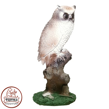 Садовая фигура из полистоуна Филин на Ветке F01243