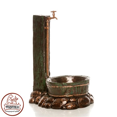 Садовый декор из полистоуна Умывальник с Кадушкой US07558