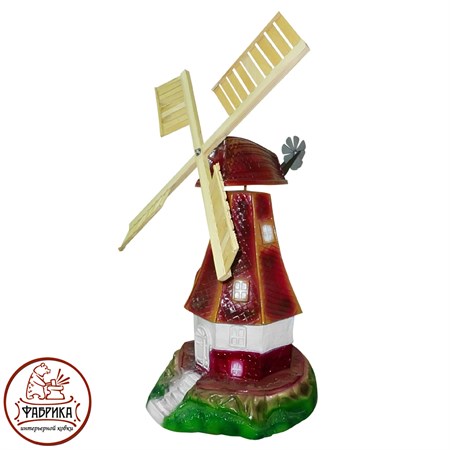 Садовый декор из полистоуна Мельница большая F03027