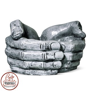 Садовый декор из полистоуна Кашпо Ладони большие U07949