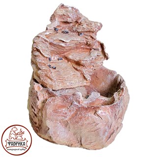 Садовый декор из полистоуна фонтан Камень F07021