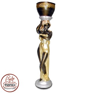 Садовый декор из полистоуна Девушка с Чашей малая F03077