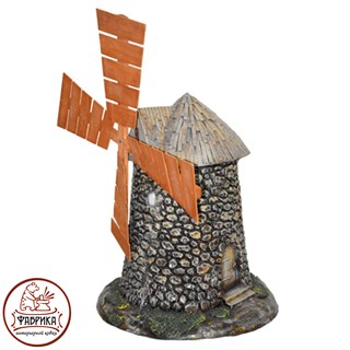 Садовый декор из полистоуна Мельница Испания U07521