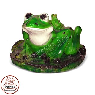 Садовый декор из полистоуна Крышка септика Лягушка малая F07555