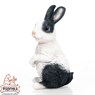 Фигура Зайчонок, цвет: белый с чёрным