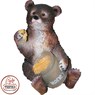 Садовая фигура из полистоуна Медведь с мёдом F01214