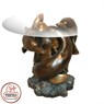 Фигуры для интерьера из полистоуна стол "Дельфины" F05002